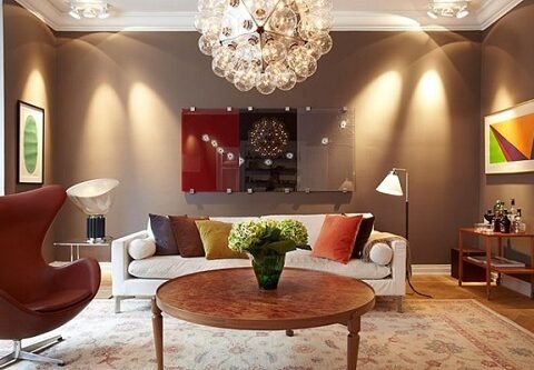 Cải thiện phong thủy phòng khách đơn giản nhờ chọn đèn chuẩn