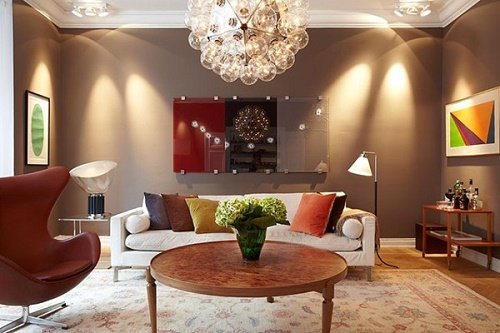 Cải thiện phong thủy phòng khách đơn giản nhờ chọn đèn chuẩn