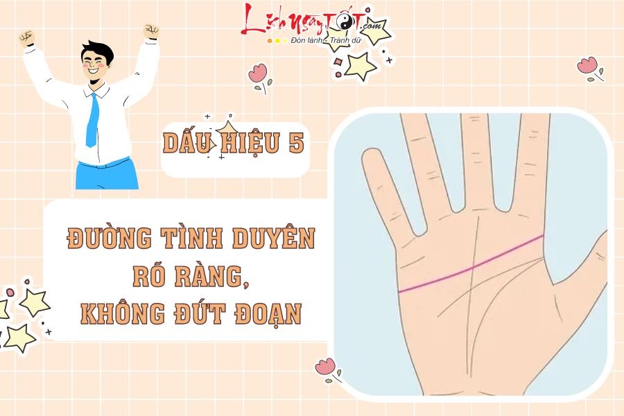 Đường tình duyên thẳng và rõ ràng