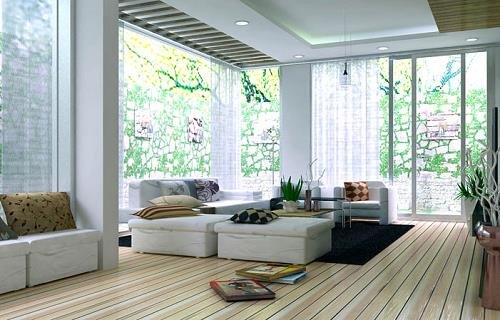 phòng khách quá nhiều cửa là sai lầm phong thủy