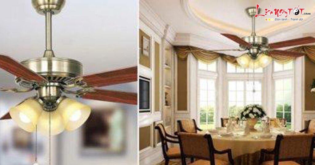 4 vị trí không nên lắp quạt trần trong nhà để tránh mất tài lộc