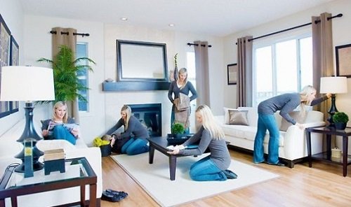 Dọn dẹp nhà cửa đón Trung Thu